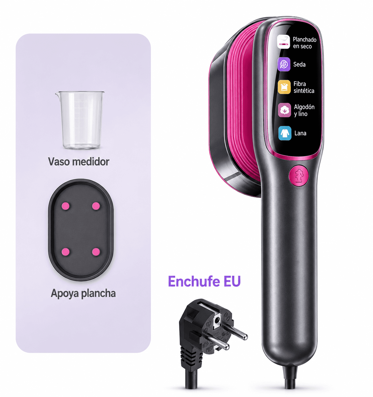 Plancha a Vapor Portátil 5 en 1 para Ropa