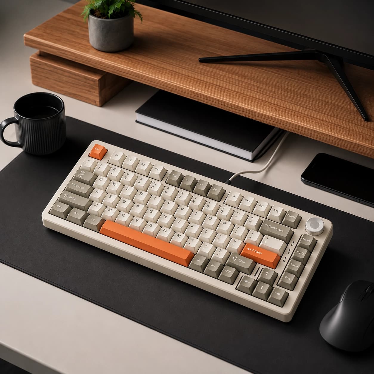 Teclado mecánico gaming AJAZZ AK820 / AK820 Pro — Bluetooth 5.1, 2.4G y USB-C